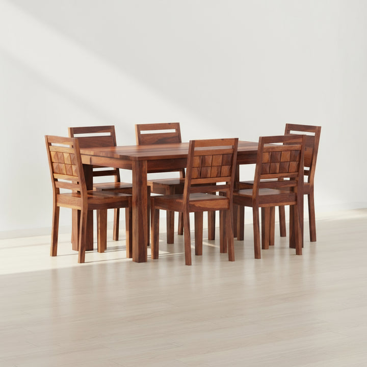 Carla Sheesham Wood dining table set