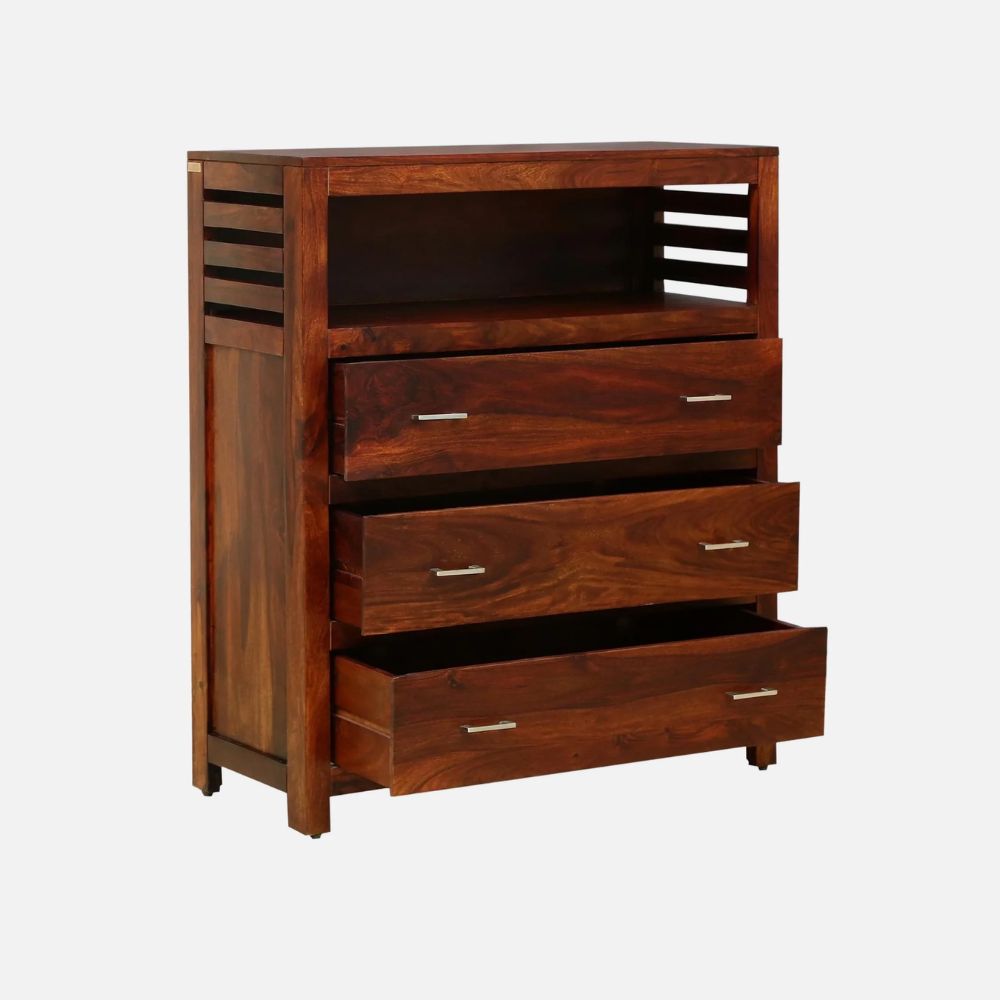 Maricela sheesham wood chest of drawers