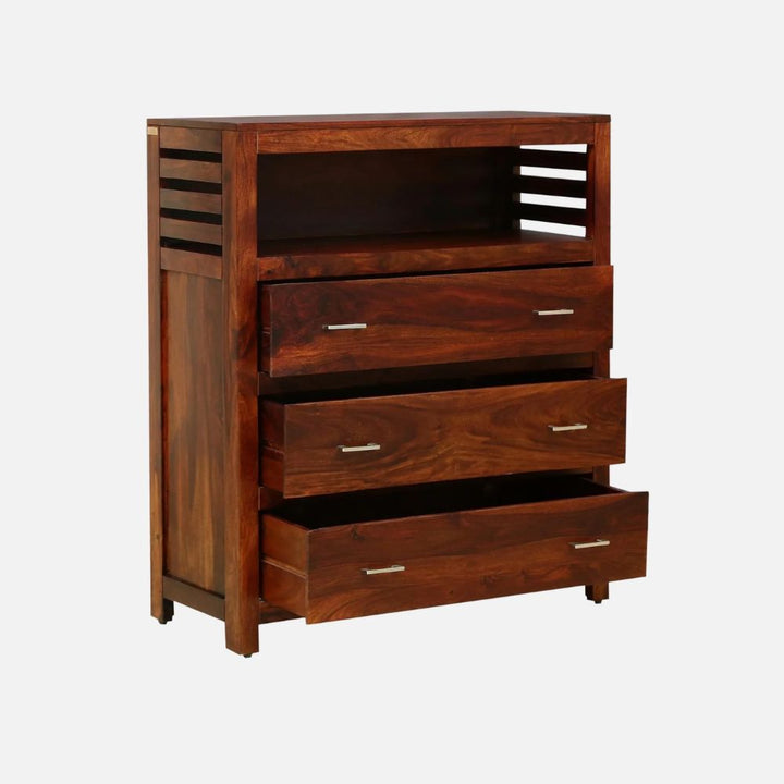 Maricela sheesham wood chest of drawers