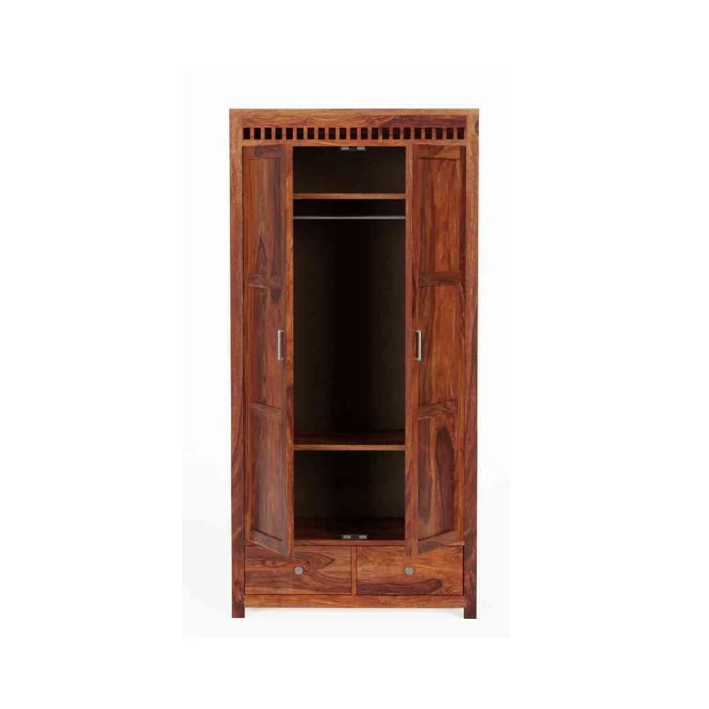 Pilar 2 door sheesham wood wardrobe