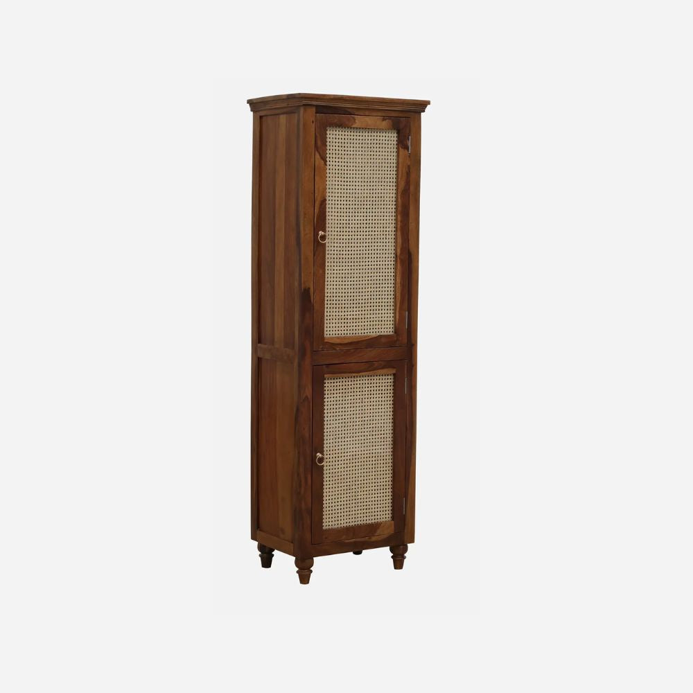Noelia single door sheesham wood wardrobe
