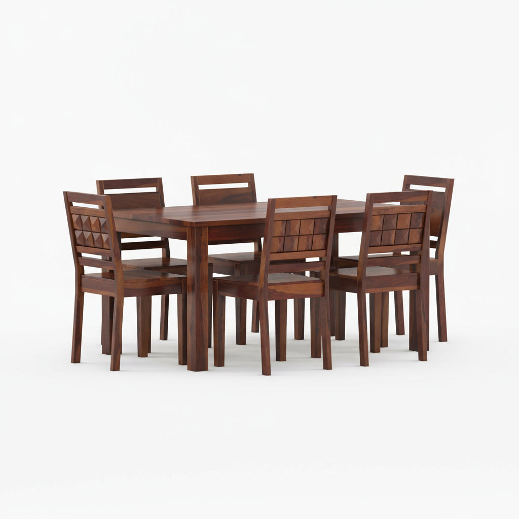 Carla Sheesham Wood dining table set