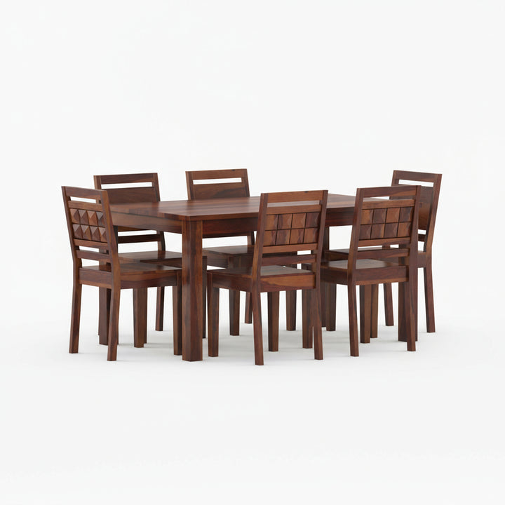 Carla Sheesham Wood dining table set