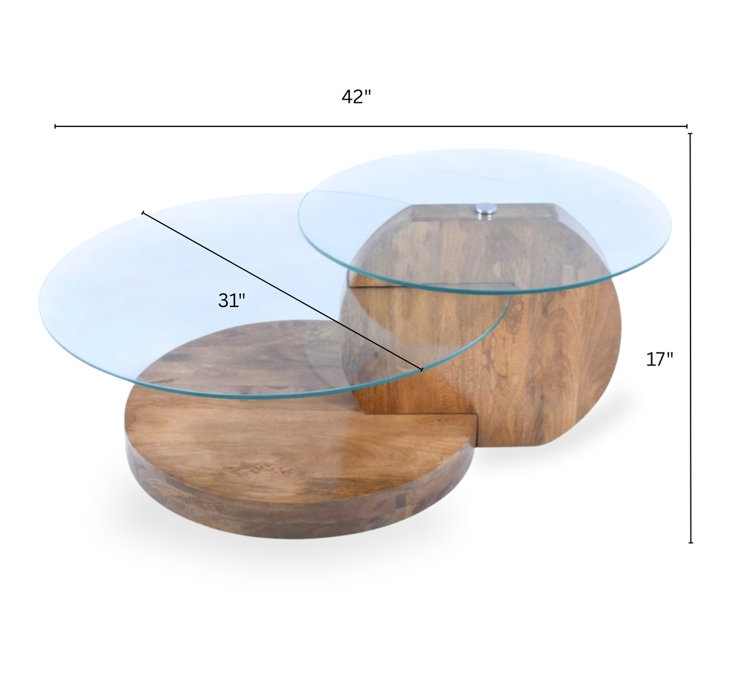 Aarohi Bunch Wooden Nesting Centre Tables