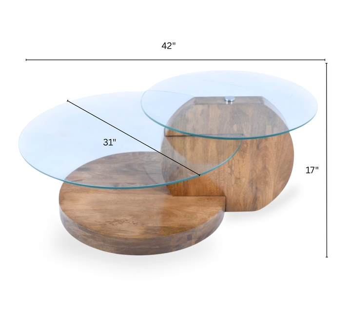 Aarohi Bunch Wooden Nesting Centre Tables