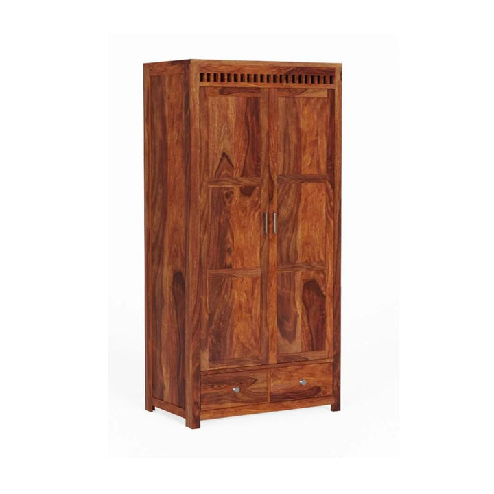Pilar 2 door sheesham wood wardrobe