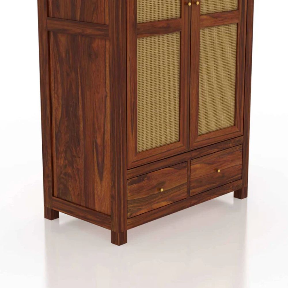 Patricia 2 door sheesham wood wardrobe