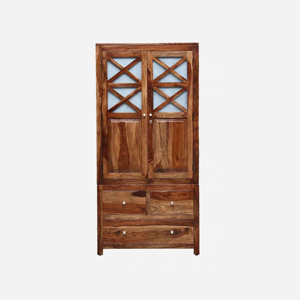 Paloma 2 door sheesham wood wardrobe