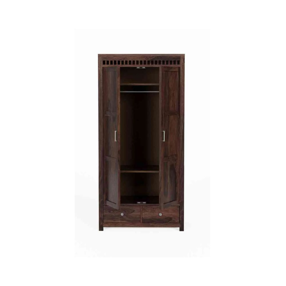 Pilar 2 door sheesham wood wardrobe