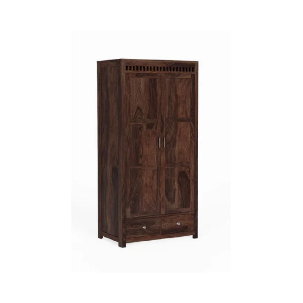 Pilar 2 door sheesham wood wardrobe