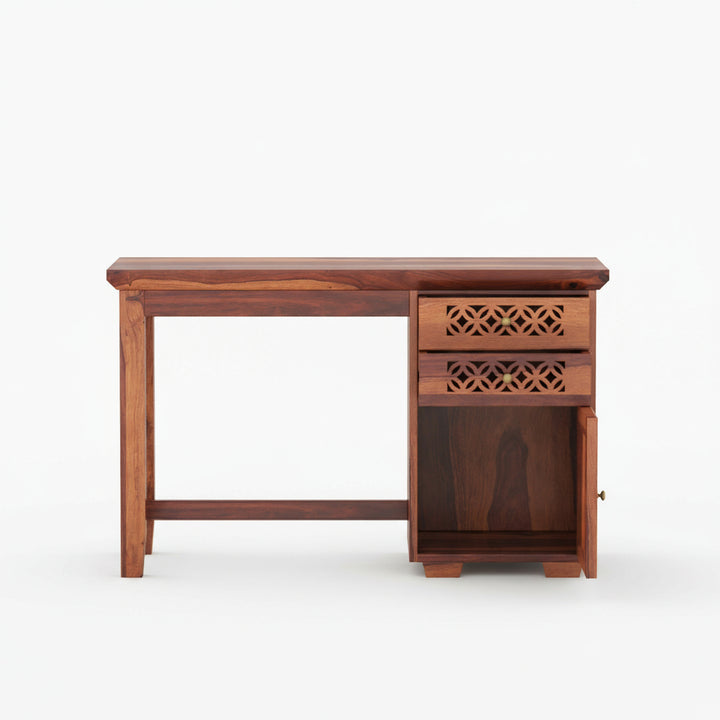 Adriana sheesham wood study with drawer and storage