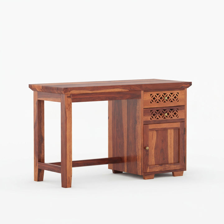 Adriana sheesham wood study with drawer and storage