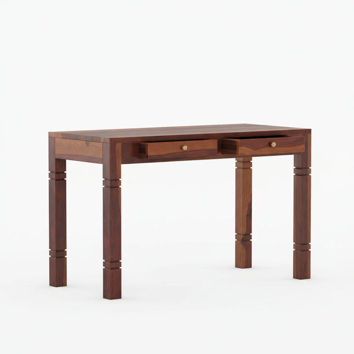 Aitana sheesham wood study table with drawers