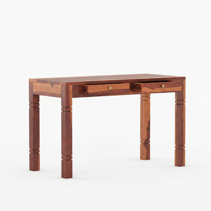 Aitana sheesham wood study table with drawers