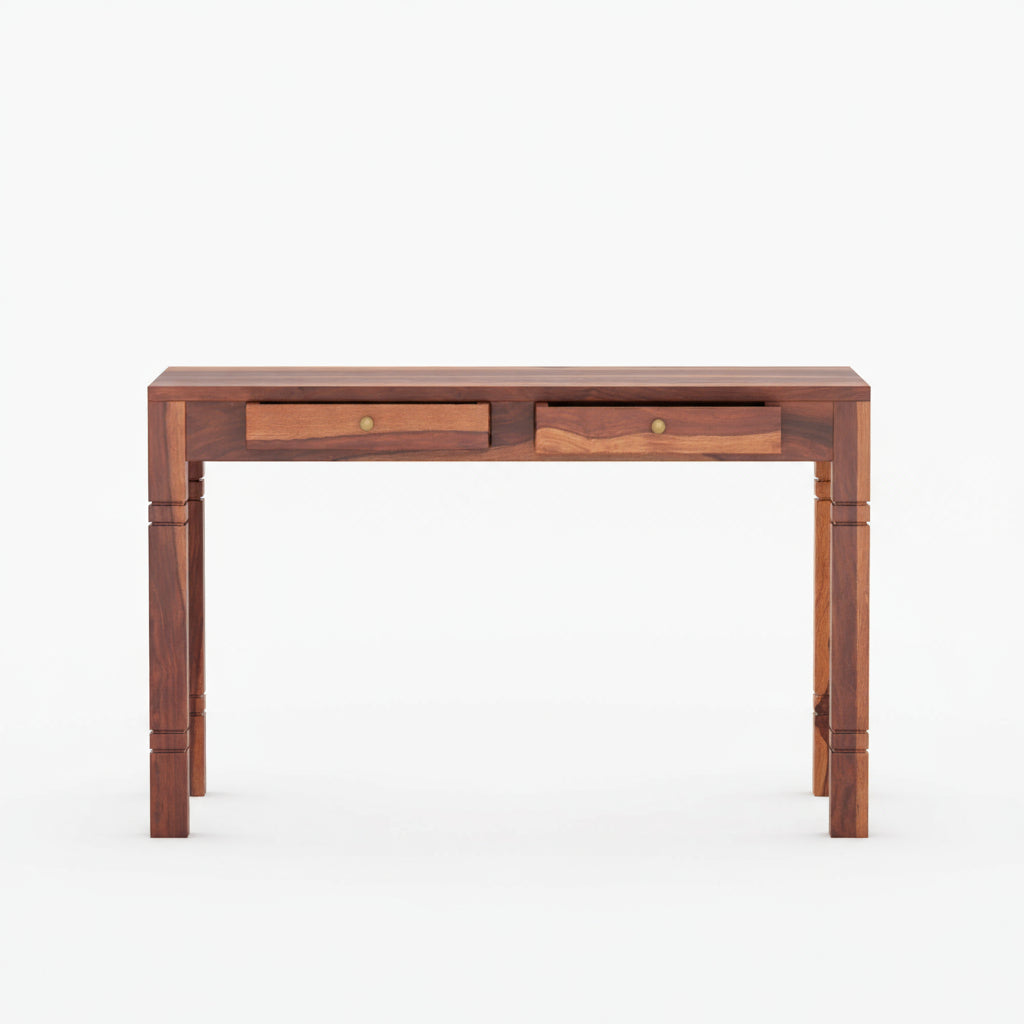 Aitana sheesham wood study table with drawers