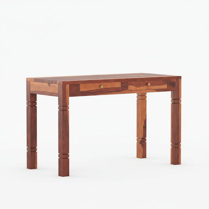 Aitana sheesham wood study table with drawers