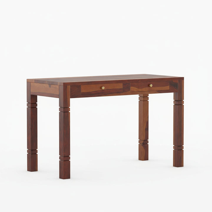 Aitana sheesham wood study table with drawers