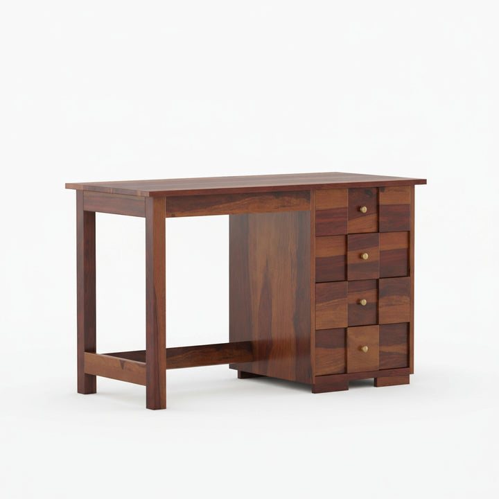 Amparo sheesham wood study table with drawers