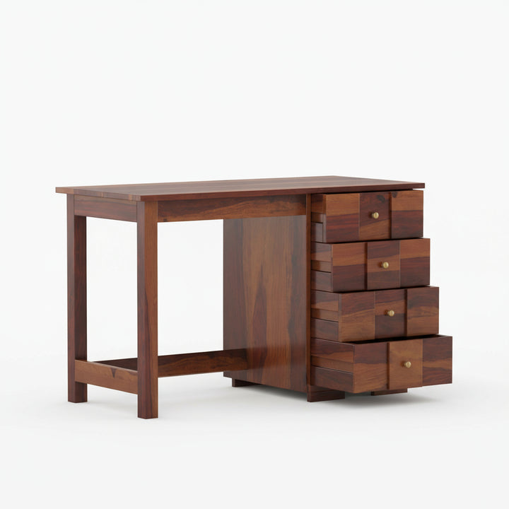 Amparo sheesham wood study table with drawers
