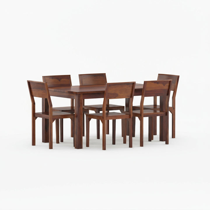 Claudia Sheesham Wood Dining Table Set
