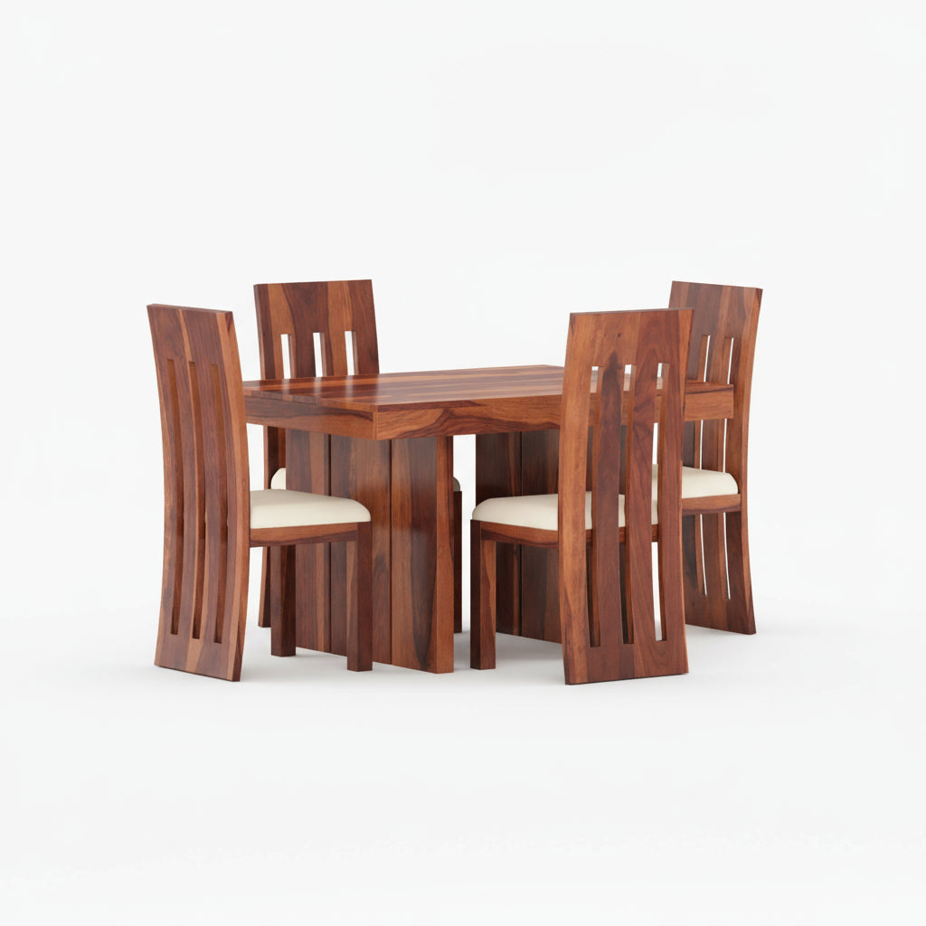 Daniela Sheesham Wood Dining Table Set