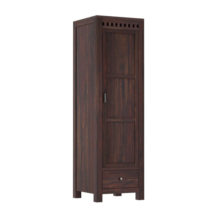 Miranda single door sheesham wood wardrobe