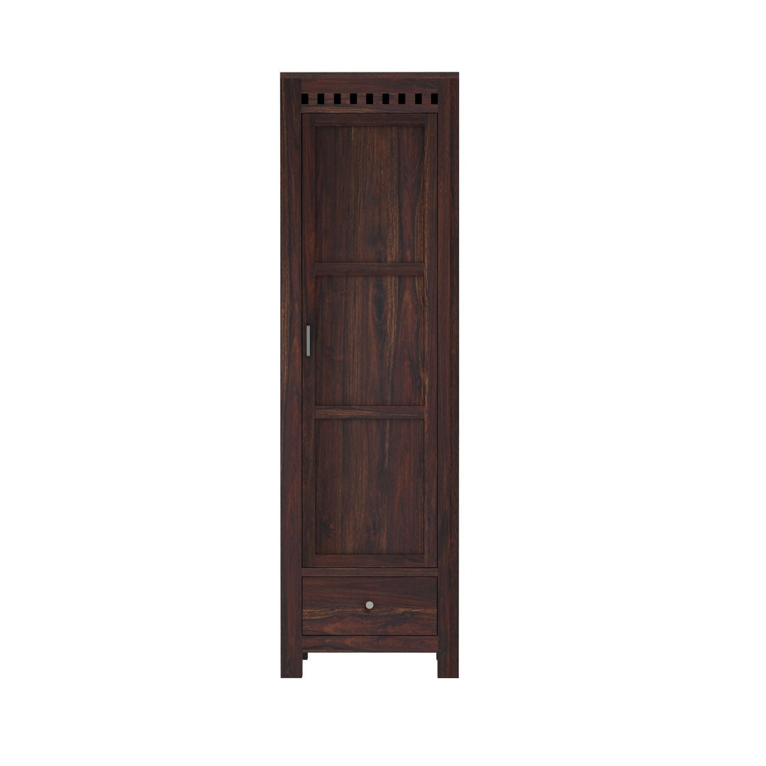 Miranda single door sheesham wood wardrobe