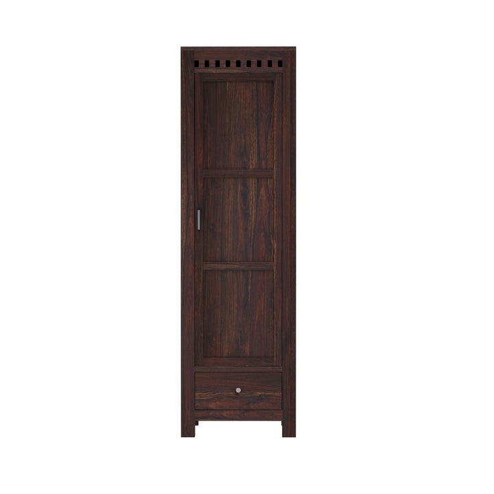 Miranda single door sheesham wood wardrobe