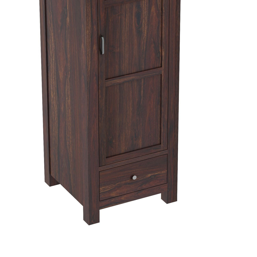 Miranda single door sheesham wood wardrobe