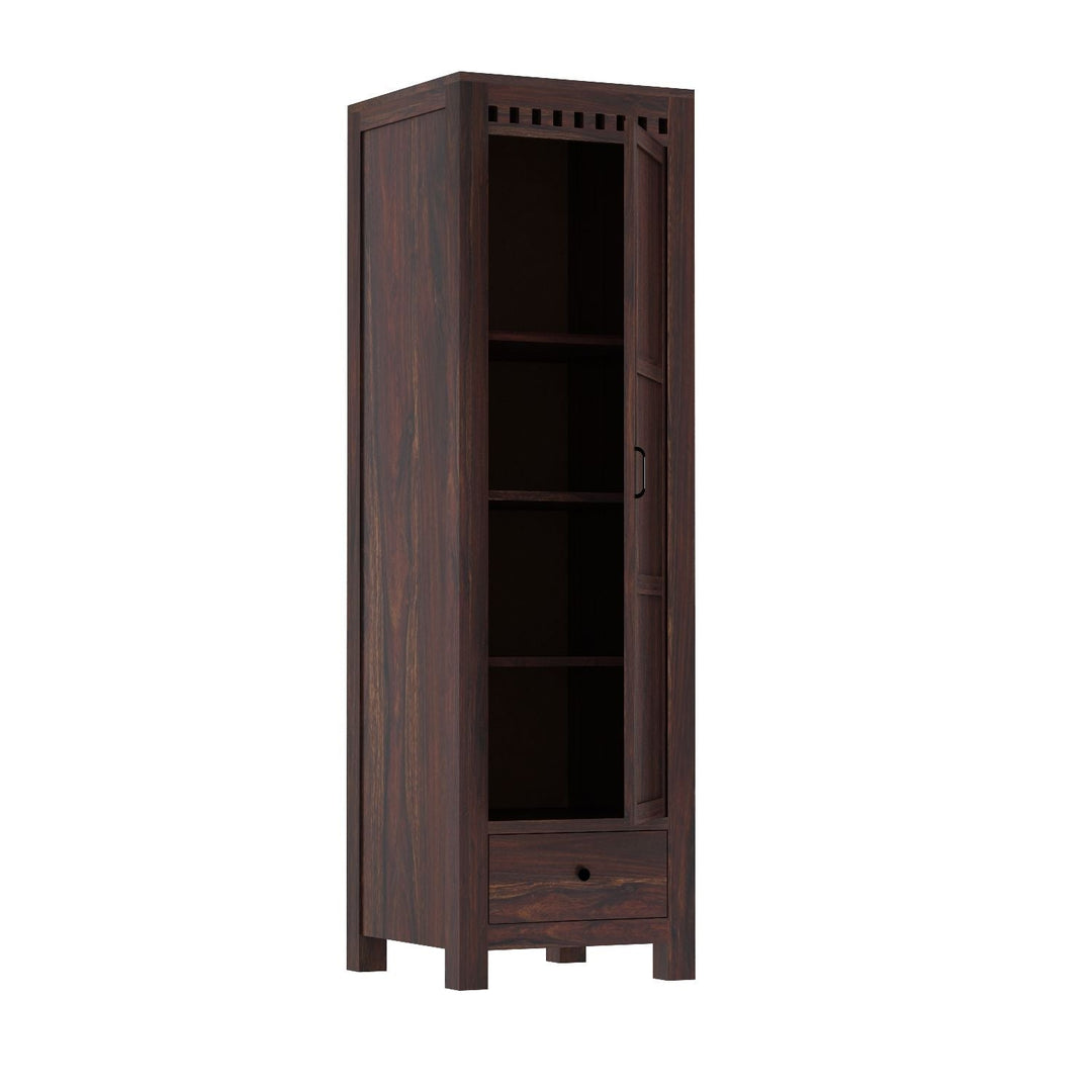 Miranda single door sheesham wood wardrobe