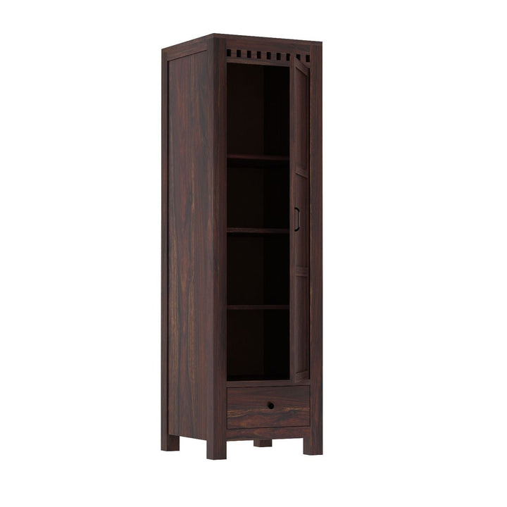 Miranda single door sheesham wood wardrobe