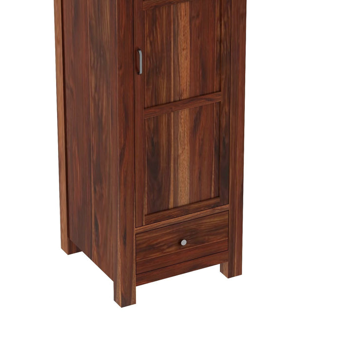 Miranda single door sheesham wood wardrobe