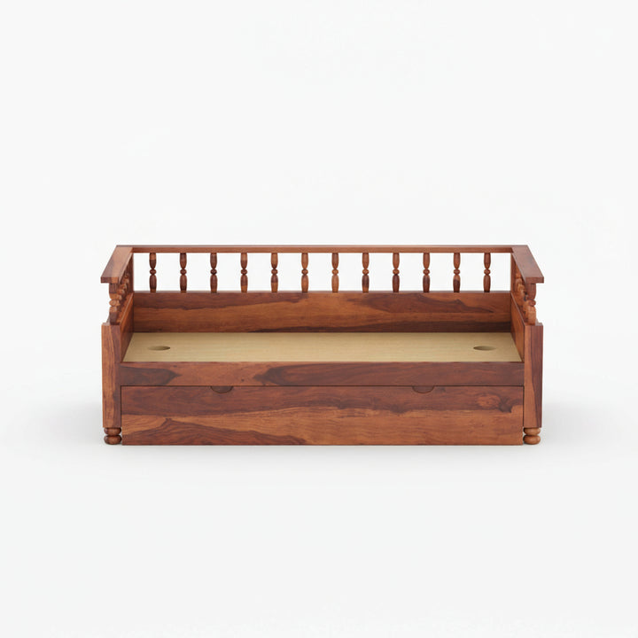 Jimena solid sheesham wood 3 seater with storage