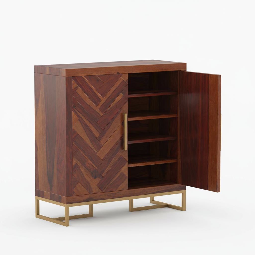 Magdalena Sheesham Wood Shoe Rack for Door