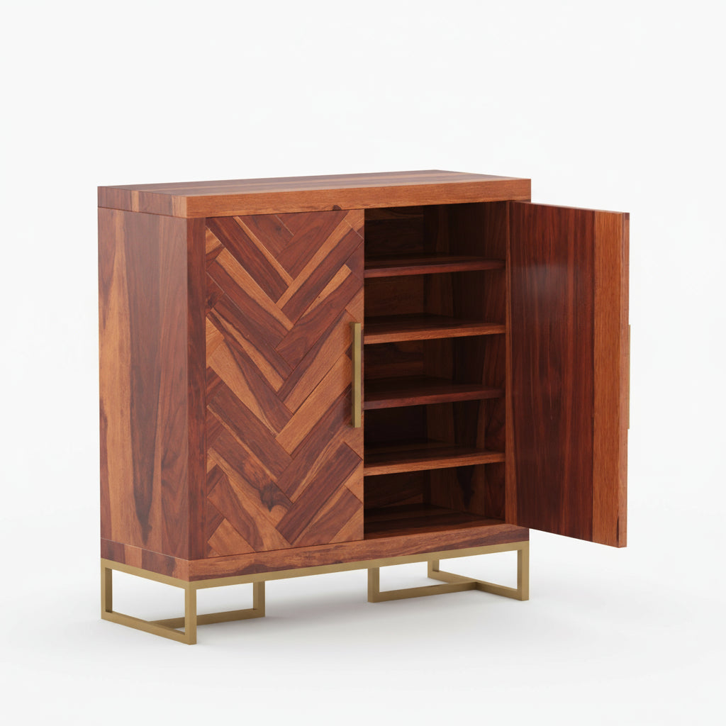 Magdalena Sheesham Wood Shoe Rack for Door