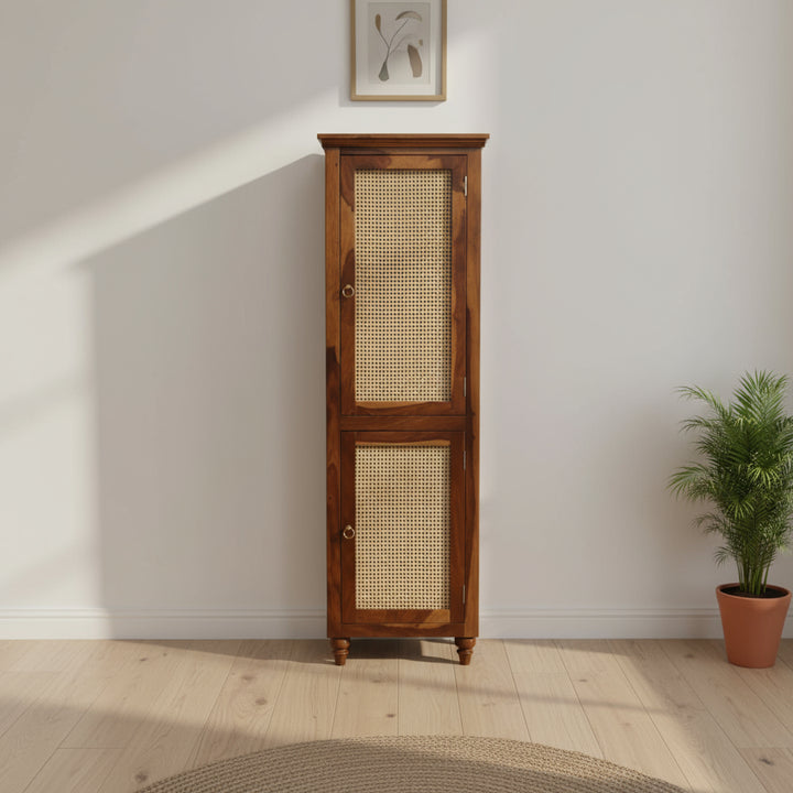 Noelia single door sheesham wood wardrobe