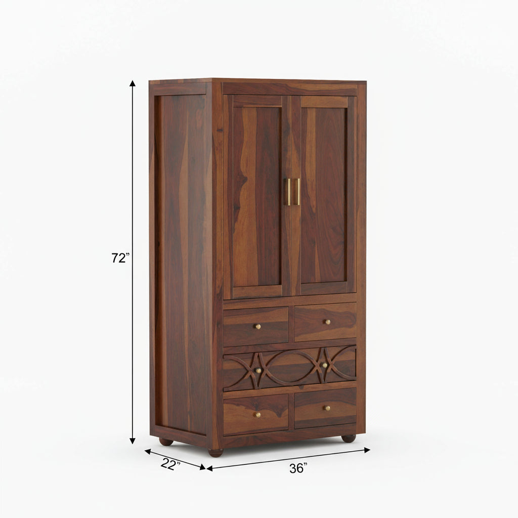 Renata 3 door dismental wardrobe