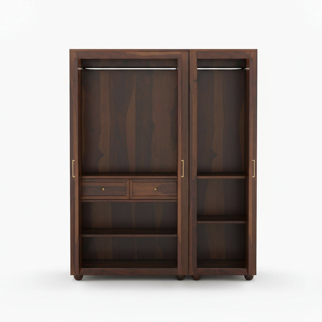 Rosa Sheesham Wood 3 door wardrobe