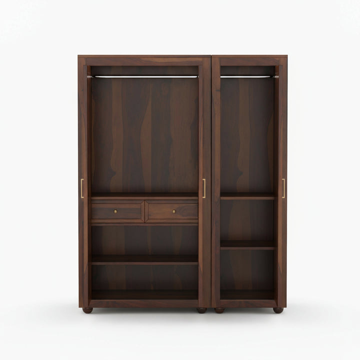Rosa Sheesham Wood 3 door wardrobe