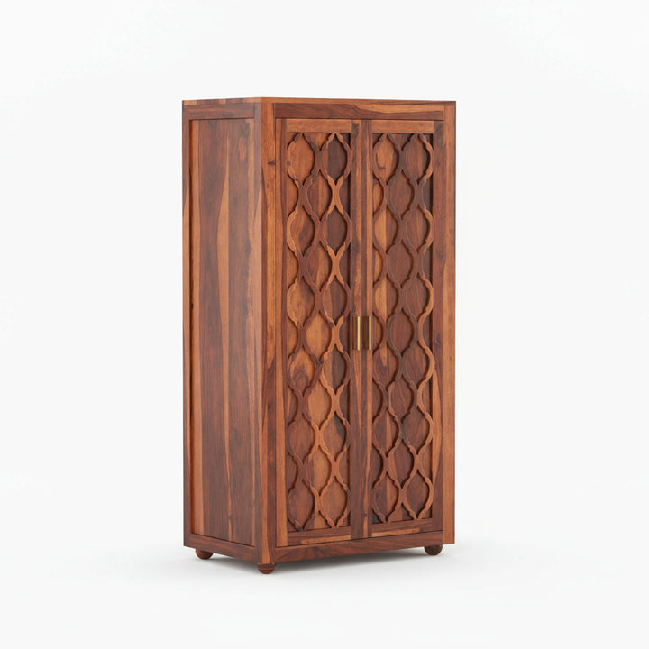 Rosa Sheesham Wood 3 door wardrobe