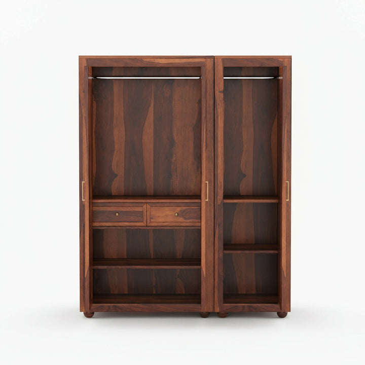 Rosa Sheesham Wood 3 door wardrobe