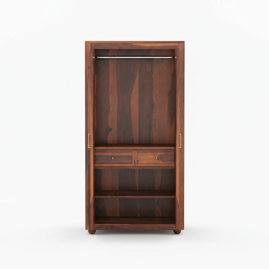 Rosa Sheesham Wood 3 door wardrobe
