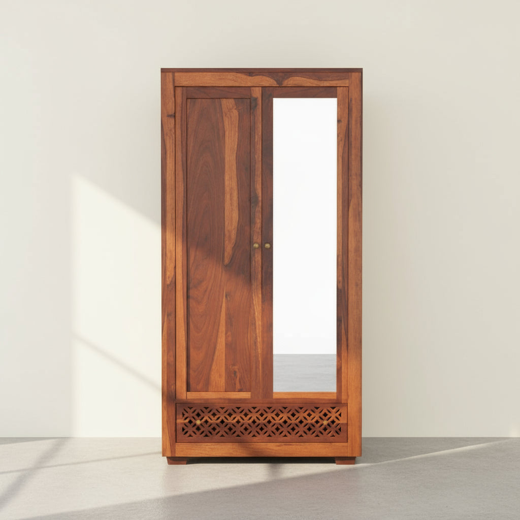 Silvia Sheesham Wood 2 door Wardrobe