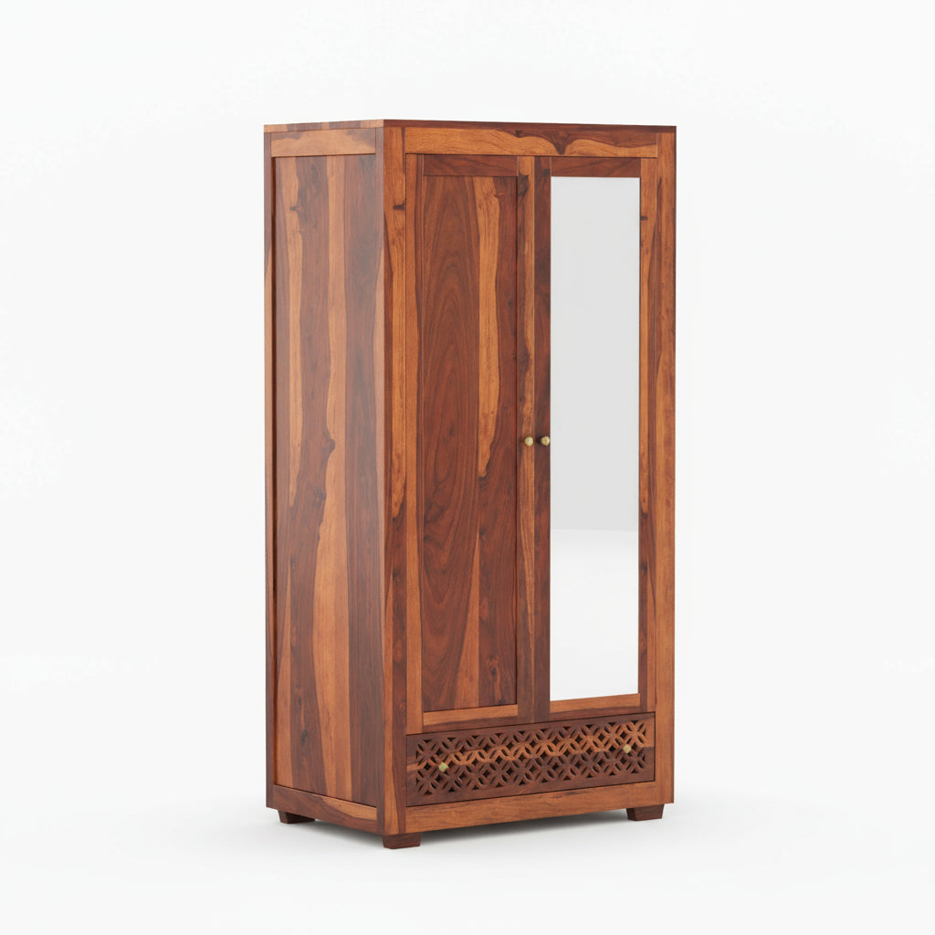 Silvia Sheesham Wood 2 door Wardrobe