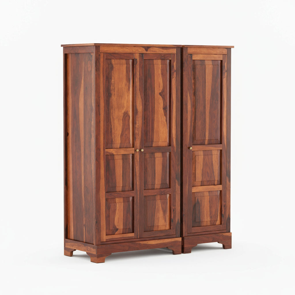 Susana Sheesham Wood 3 Door Wardrobe