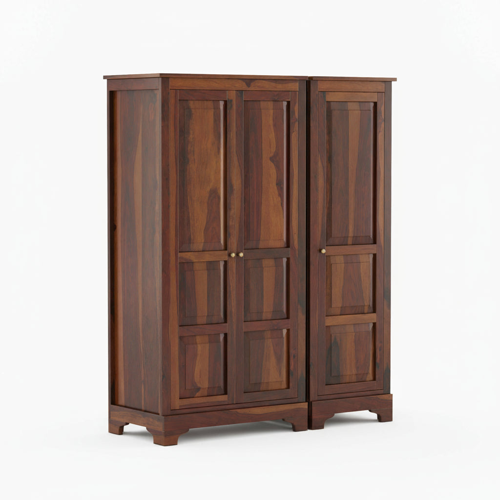 Susana Sheesham Wood 3 Door Wardrobe