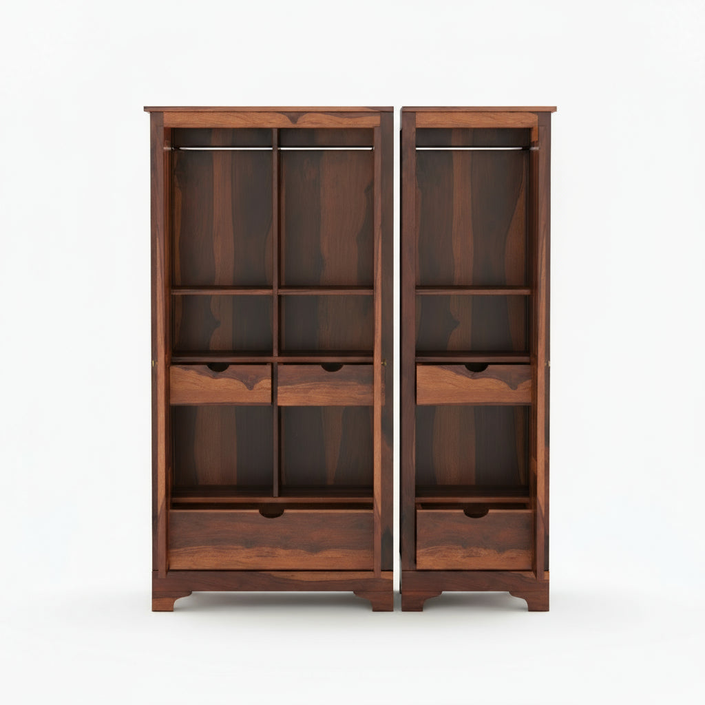 Susana Sheesham Wood 3 Door Wardrobe