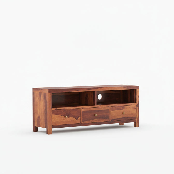 Valentina Sheesham Wood Tv Unit for Living Room