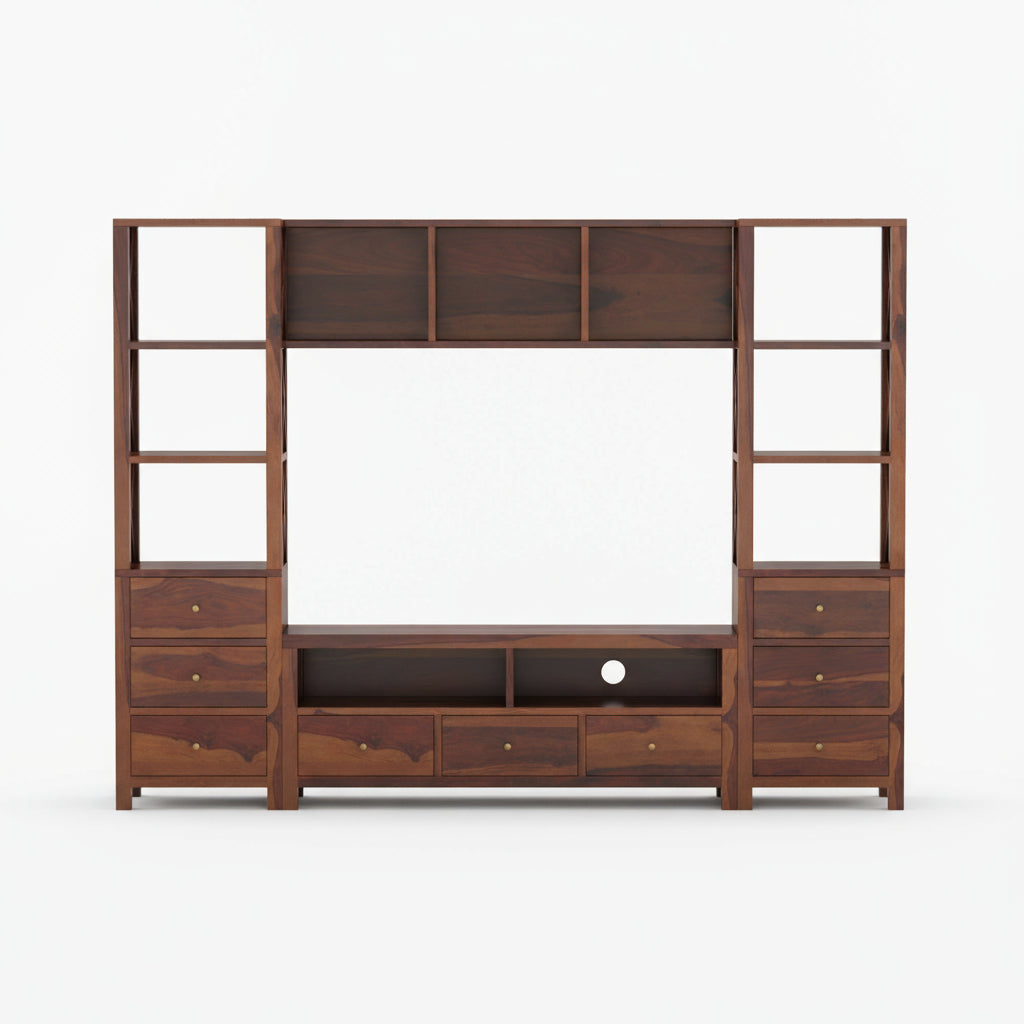 Valentina Sheesham Wood Tv Unit for Living Room