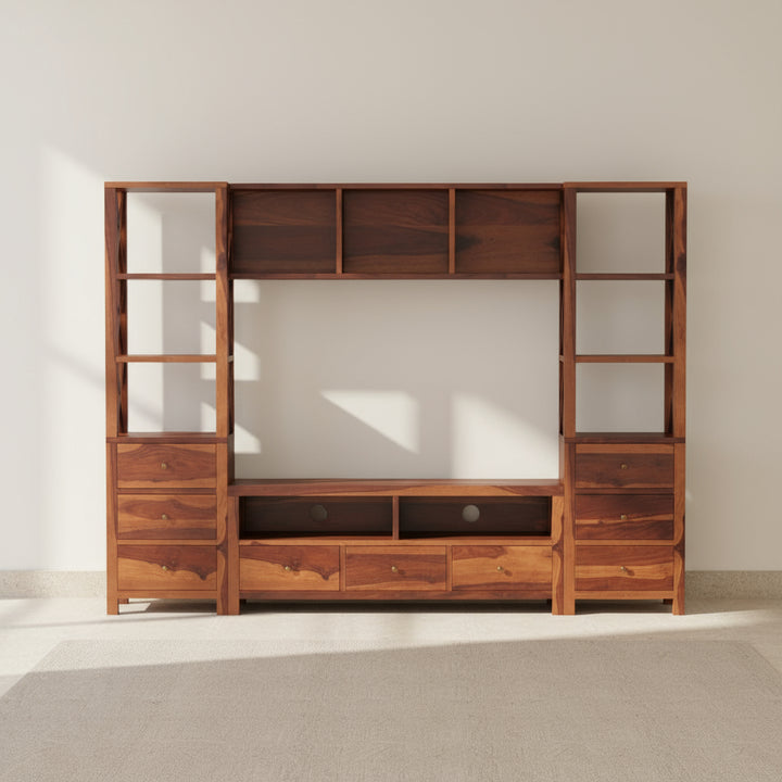 Valentina Sheesham Wood Tv Unit for Living Room